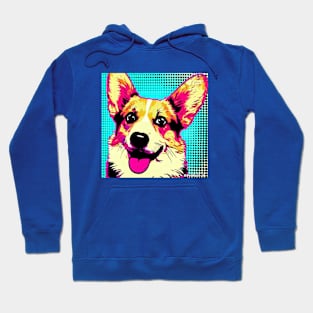 Happy Corgi Pop Art Hoodie